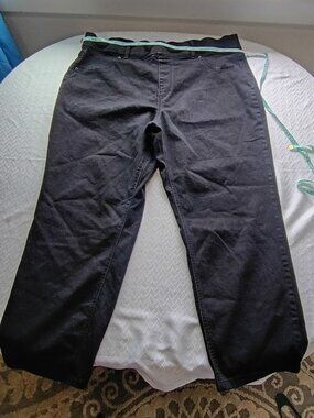 Terra & Sky Women's Black Straight Leg Jeans 2X 20W-22W